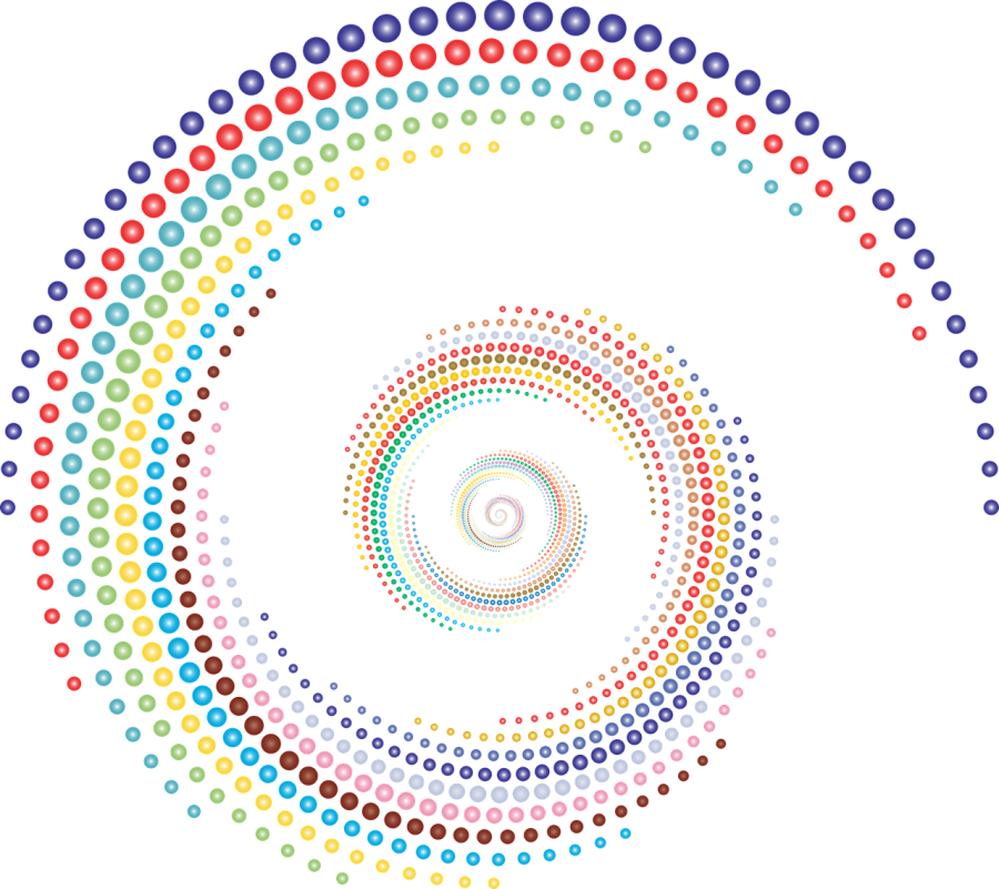 złudzenie optyczne – spirala