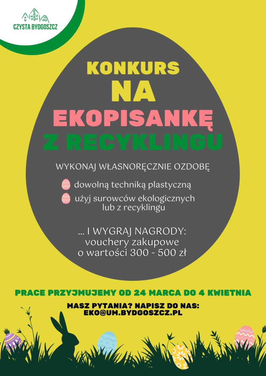 Konkurs na EKOPISANKĘ z RECYKLINGU – Plakat